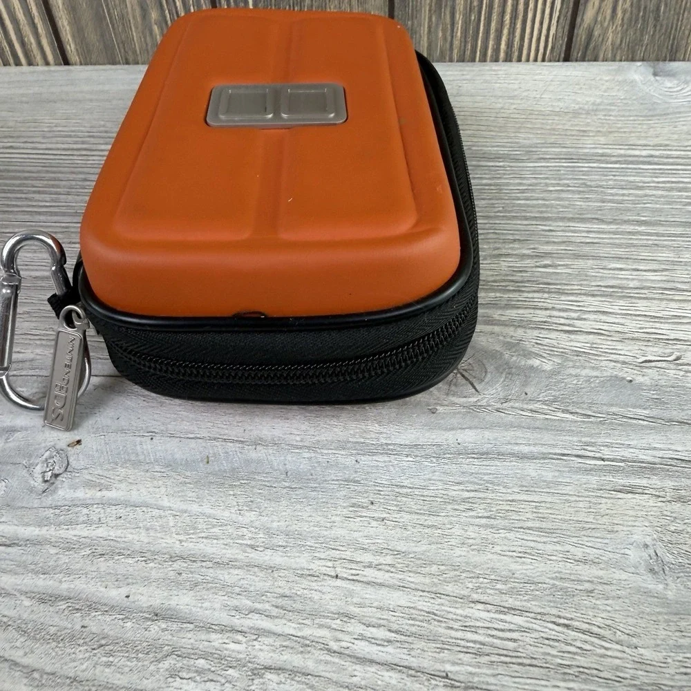 Nintendo DS Orange Black Protective Carrying Case Lite DSi 3DS Travel